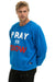 PRAY FOR SNOW RELAXED CREW SWEATSHIRT - OCEAN Sweatshirt Aviator Nation 