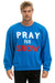 PRAY FOR SNOW RELAXED CREW SWEATSHIRT - OCEAN Sweatshirt Aviator Nation 