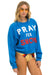 PRAY FOR SNOW RELAXED CREW SWEATSHIRT - OCEAN Sweatshirt Aviator Nation 