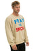 PRAY FOR SNOW RELAXED CREW SWEATSHIRT - SAND Sweatshirt Aviator Nation 