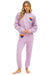 RAINBOW HEART STITCH RELAXED CREW SWEATSHIRT - MAUVE Sweatshirt Aviator Nation 