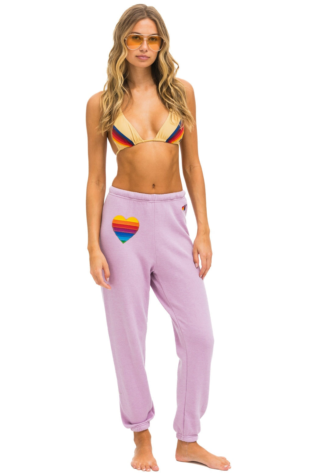 Aviator nation rainbow sweatpants sale