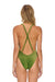 SPARKLE COMO DEEP PLUNGE CROSS BACK WOMENS ONE PIECE - ARMY Swim Aviator Nation 