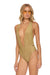 SPARKLE COMO DEEP PLUNGE CROSS BACK WOMENS ONE PIECE - SAND Swim Aviator Nation 