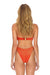 SPARKLE GYPSY RING HI-CUT FULL COVERAGE BIKINI BOTTOMS - HOT CORAL Swim Aviator Nation 