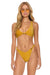 SPARKLE RIVIERA KNOT CHEEKY BIKINI BOTTOMS - GOLD Swim Aviator Nation 