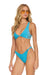 SPARKLE RIVIERA KNOT CHEEKY BIKINI BOTTOMS - SKY Swim Aviator Nation 