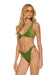 SPARKLE RIVIERA KNOT FRONT TOP BIKINI TOP - ARMY Swim Aviator Nation 