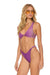 SPARKLE RIVIERA KNOT FRONT TOP BIKINI TOP - GRAPE Swim Aviator Nation 