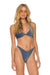 SPARKLE RIVIERA KNOT FRONT TOP BIKINI TOP - NAVY Swim Aviator Nation 