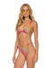 SPARKLE RIVIERA KNOT FRONT TOP BIKINI TOP - RAINBOW Swim Aviator Nation 