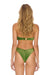 SPARKLE ST TROPEZ BANDEAU HALTER BIKINI TOP - ARMY Swim Aviator Nation 