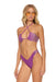 SPARKLE ST TROPEZ BANDEAU HALTER BIKINI TOP - GRAPE Swim Aviator Nation 