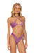 SPARKLE ST TROPEZ BANDEAU HALTER BIKINI TOP - GRAPE Swim Aviator Nation 