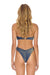 SPARKLE ST TROPEZ BANDEAU HALTER BIKINI TOP - NAVY Swim Aviator Nation 