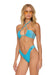 SPARKLE ST TROPEZ BANDEAU HALTER BIKINI TOP - SKY Swim Aviator Nation 