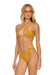 SPARKLE ST TROPEZ SCRUNCH CHEEKY BIKINI BOTTOMS - GOLD Swim Aviator Nation 