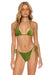 SPARKLE TURKS TRIANGLE BIKINI TOP - ARMY Swim Aviator Nation 