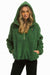 TEDDY UNISEX HOODED HALF ZIP JACKET - GARDEN GREEN Women's Outerwear Aviator Nation 