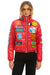 VINTAGE PATCH APRES PUFFER JACKET - CHERRY GLOSSY Women's Outerwear Aviator Nation 