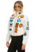 VINTAGE PATCH APRES PUFFER JACKET - WHITE GLOSSY Women's Outerwear Aviator Nation 