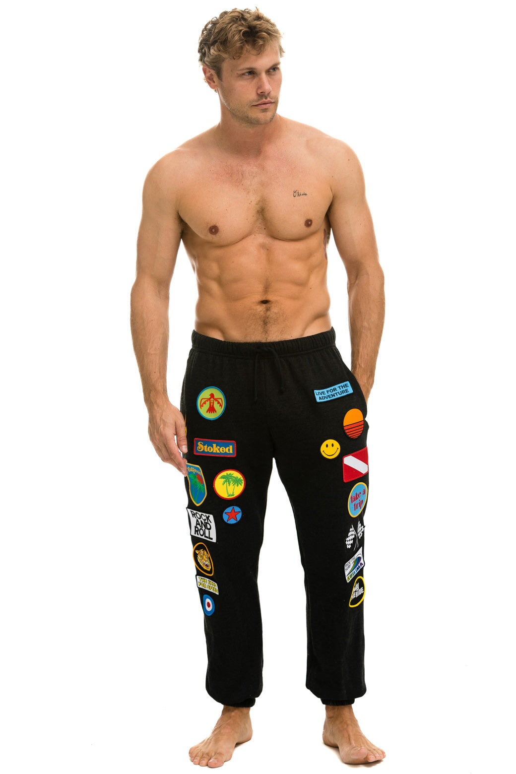 Patch sweatpants best sale