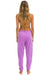 VINTAGE PATCH SWEATPANTS - NEON PURPLE Women's Sweatpants Aviator Nation 