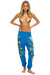 VINTAGE PATCH SWEATPANTS - OCEAN Women's Sweatpants Aviator Nation 