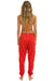 VINTAGE PATCH SWEATPANTS - RED Women's Sweatpants Aviator Nation 