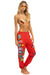 VINTAGE PATCH SWEATPANTS - RED Women's Sweatpants Aviator Nation 