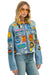 VINTAGE PATCH UNISEX CROP DENIM JACKET - SUPER LIGHT Women's Outerwear Aviator Nation 