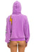 VINTAGE PATCH ZIP HOODIE RELAXED - NEON PURPLE Hoodie Aviator Nation 