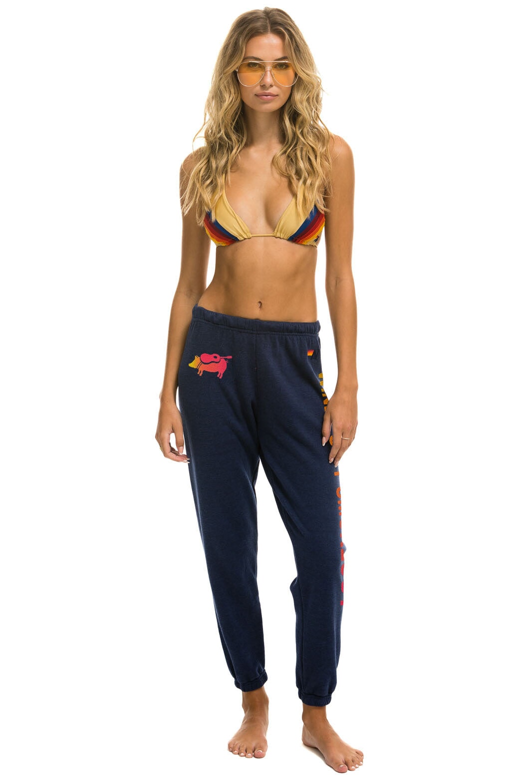 WINDY CITY SMOKEOUT 2024 UNISEX SWEATPANTS - NAVY Women's Sweatpants Aviator Nation 