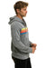 5 STRIPE HOODIE - HEATHER GREY // NEON RAINBOW Hoodie Aviator Nation 