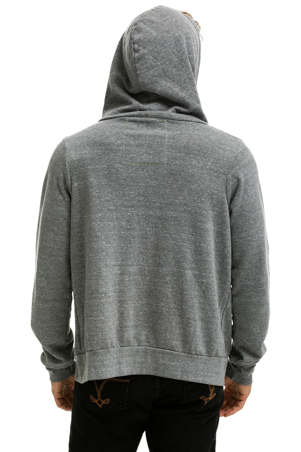 5 STRIPE HOODIE - HEATHER GREY // NEON RAINBOW Hoodie Aviator Nation 