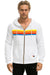 5 STRIPE HOODIE - WHITE // NEON RAINBOW Hoodie Aviator Nation 