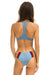 5 STRIPE SPORTY BIKINI BOTTOMS - ISLANDA Swim Aviator Nation 