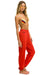 5 STRIPE SWEATPANTS - RED // NEON RAINBOW Aviator Nation 