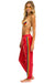 5 STRIPE WIND PANT - CHERRY GLOSSY Women's Sweatpants Aviator Nation 