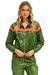 5 STRIPE - WINDBREAKER GARDEN GREEN GLOSSY Women's Outerwear Aviator Nation 