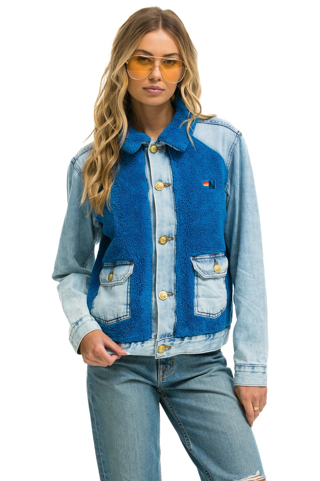 Buy online Pearl Embellished Denim Jacket from western wear for Women by  Buynewtrend for ₹419 at 72% off | 2024 Limeroad.com