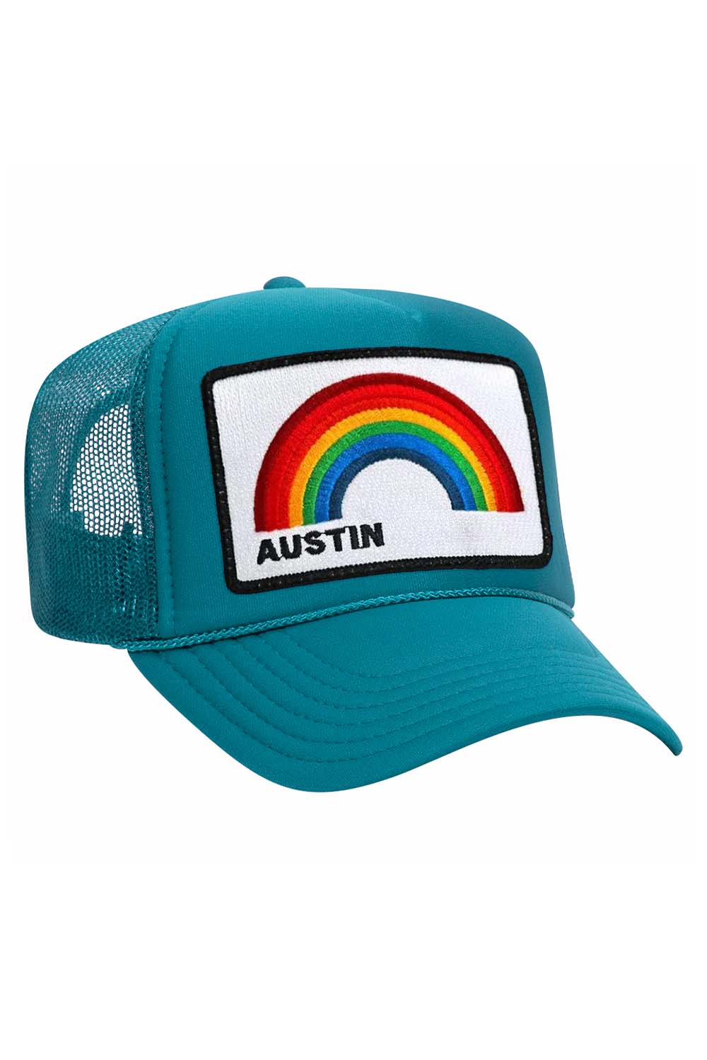 AUSTIN RAINBOW TRUCKER HAT HATS Aviator Nation OS JADE 