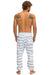 AVIATOR BOLT W/ BOLT EMBROIDERY SWEATPANTS - WHITE // USA Men's Sweatpants Aviator Nation 