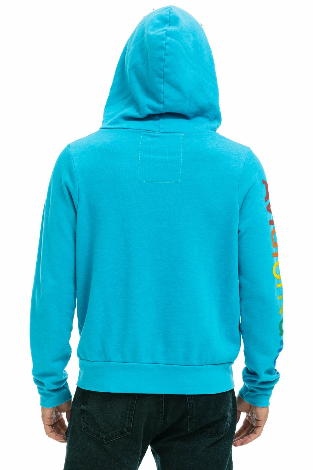 AVIATOR NATION BU ZIP HOODIE - NEON BLUE Hoodie Aviator Nation 