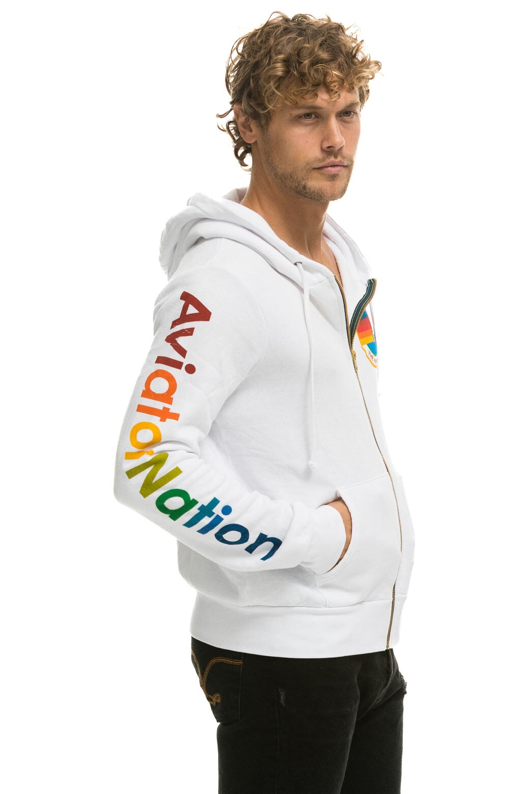 AVIATOR NATION HAMPTONS HOODIE - WHITE Hoodie Aviator Nation 