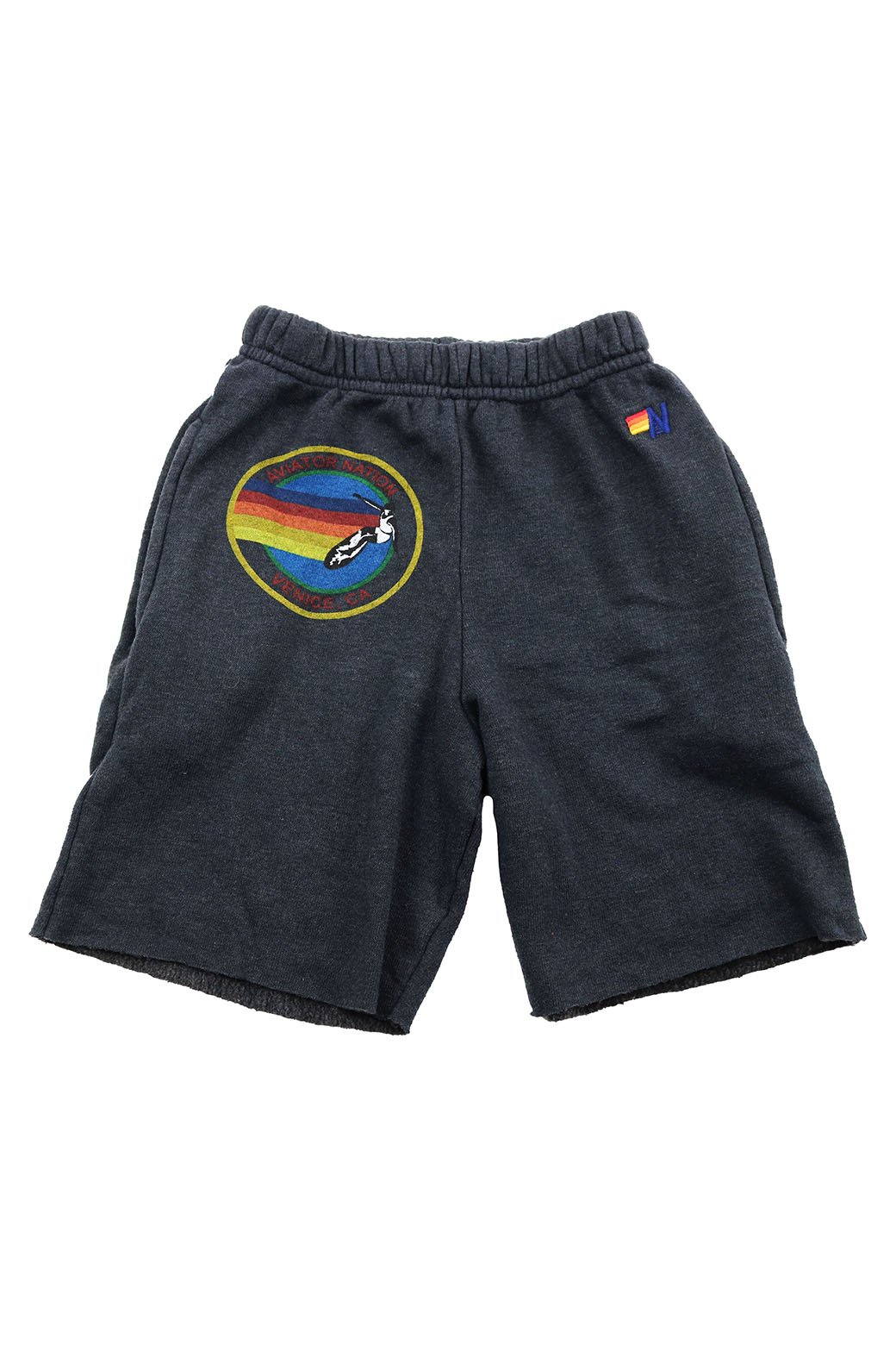 AVIATOR NATION KIDS SWEATSHORTS - CHARCOAL Kids Shorts Aviator Nation 