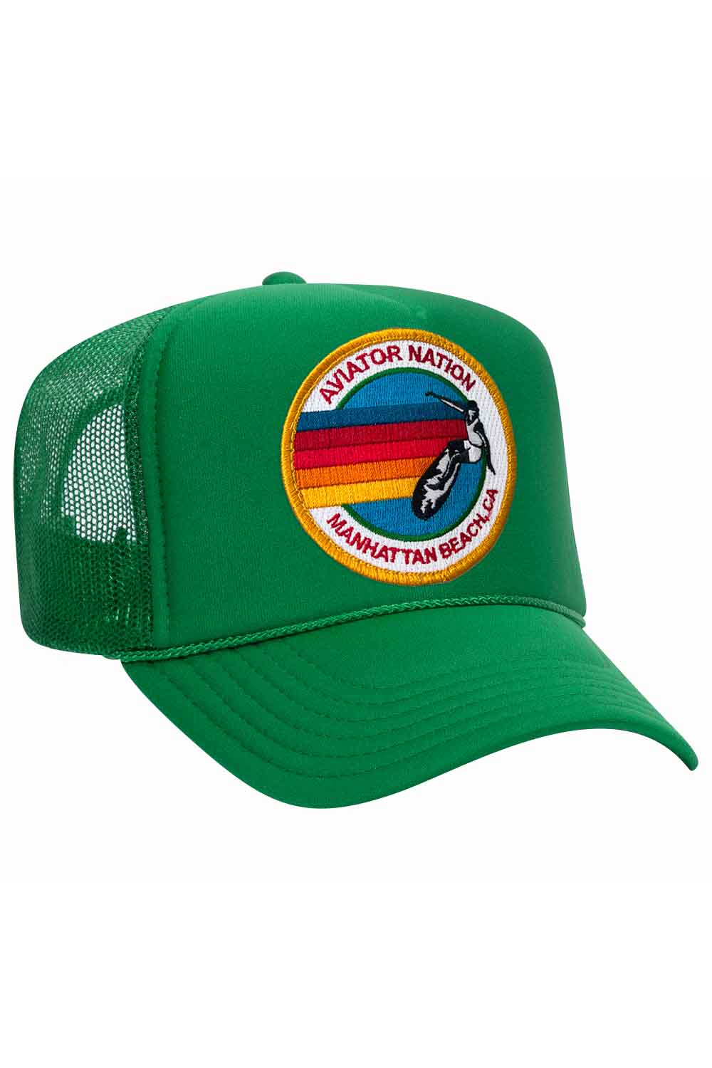 AVIATOR NATION MANHATTAN BEACH TRUCKER HAT HATS Aviator Nation OS KELLY GREEN 