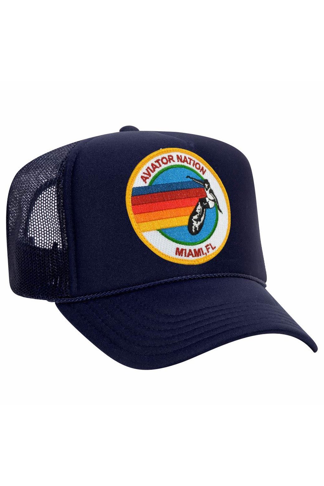 AVIATOR NATION MIAMI TRUCKER HAT HATS Aviator Nation OS NAVY 