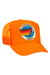 AVIATOR NATION MIAMI TRUCKER HAT HATS Aviator Nation OS NEON ORANGE 