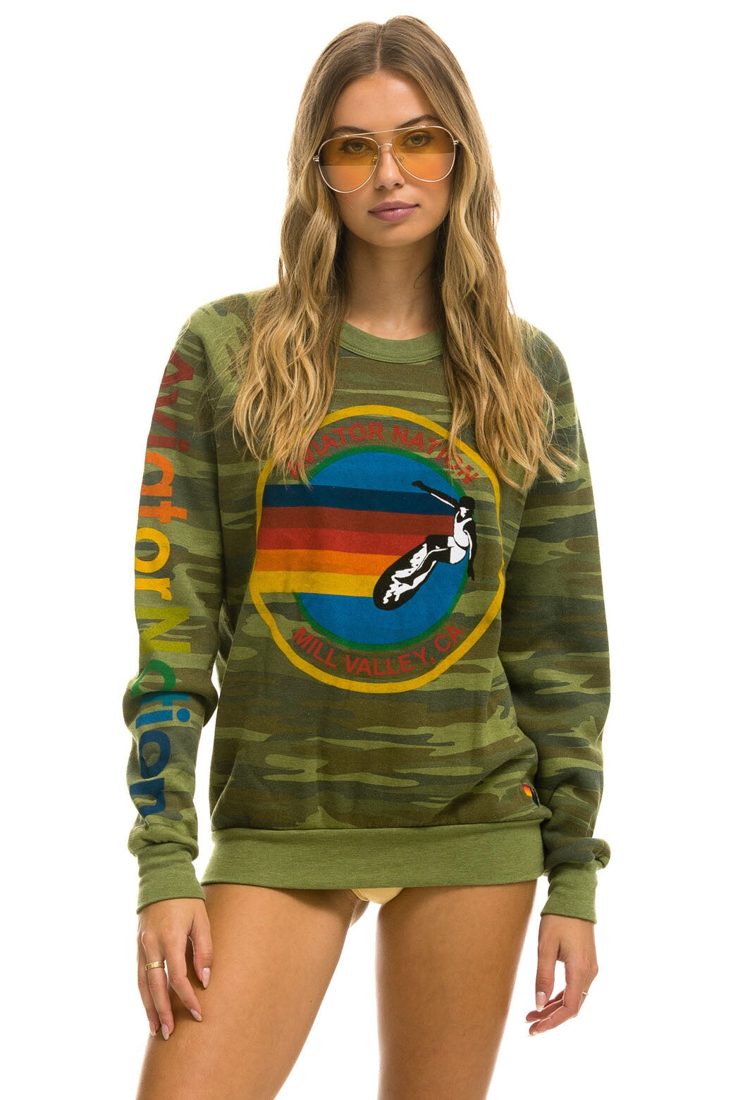 AVIATOR NATION MILL VALLEY SWEATSHIRT - CAMO Sweatshirt Aviator Nation 